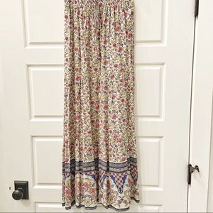 Floral Boho Maxi Skirt